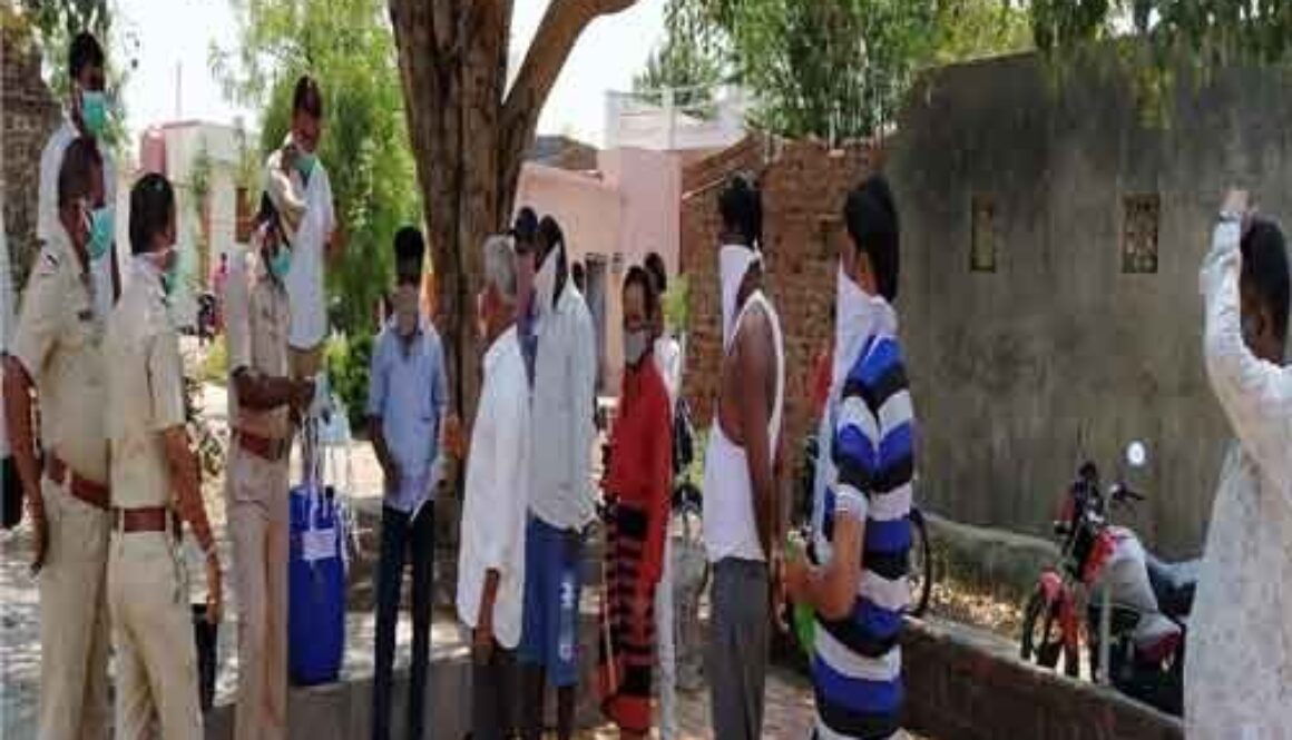 Distribution Of Mask & Sanitizer