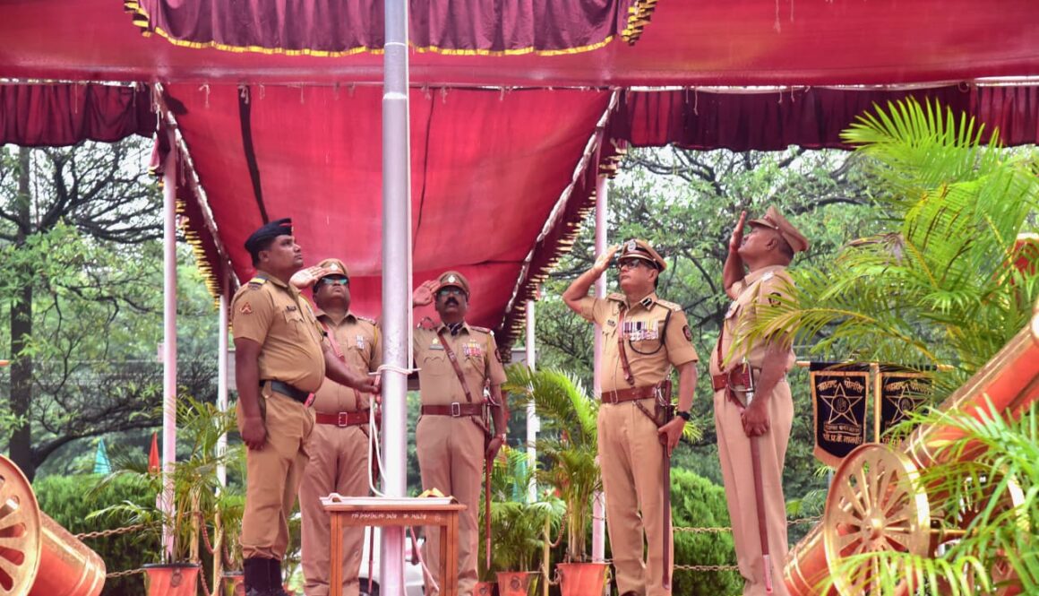 पोलीस प्रशिक्षण केंद्र, नानवीज दौंड येथे भारताचा ७९ वा स्वातंत्र्य दिन, उत्साहात साजरा करण्यात आला.